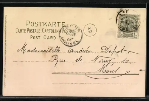 Künstler-AK Meissner & Buch (M&B) Nr. 1263: Reh und Hirsch am Seeufer