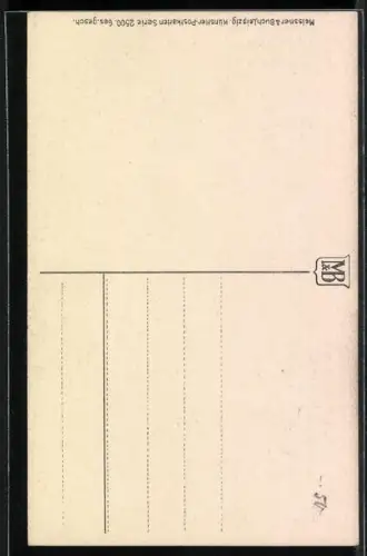 Künstler-AK Meissner & Buch (M&B) Nr. 2500: sommerliches Ortsidyll