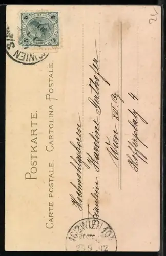 Künstler-AK Meissner & Buch (M&B) Nr. 1072: Veilchen in einer Vase