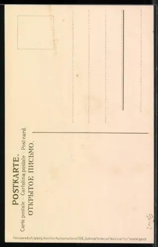 Künstler-AK Meissner & Buch (M&B) Nr. 1368: Glühende Farben auf Feld und Flur