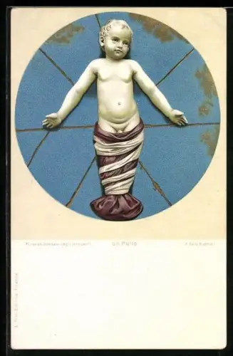 Künstler-AK Meissner & Buch (M&B): Kleiner Junge vor Weltkugel