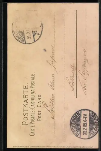 Künstler-AK Meissner & Buch (M&B) Nr. 1262: Glück in der Stille, Bauernhäuser