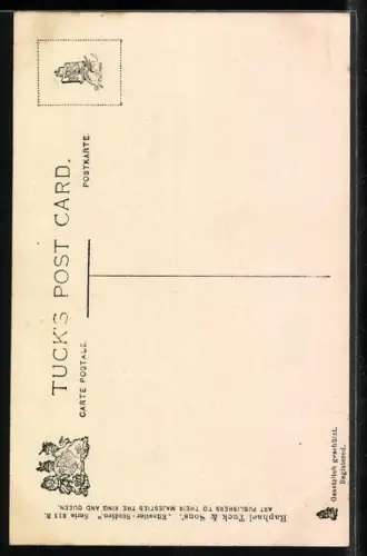 Künstler-AK Raphael Tuck & Sons Nr. 313: Porträt eines Mannes mit Schnurrbart