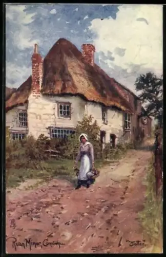 Künstler-AK Raphael Tuck & Sons Nr. 1720: Cornwall, Ruan Minor