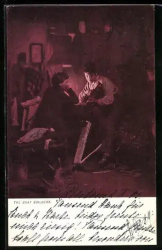 Künstler-AK Raphael Tuck & Sons Nr. 827: The Boat Builders