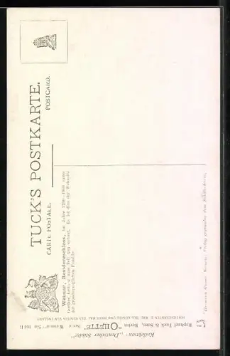 Künstler-AK Weimar / Thüringen, Brücke zum Residenzschloss