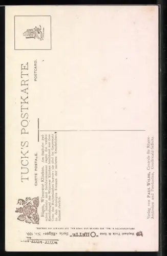 Künstler-AK Stubbenkammer /Rügen, Wissower Klinken