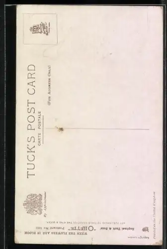 Künstler-AK Raphael Tuck & Sons Nr. 8462: When the flowers are in bloom, Denkmal im Blumengarten