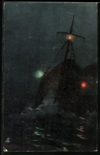 Künstler-AK Raphael Tuck & Sons Nr. 2715: Ships that pass in the night