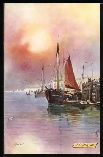 Künstler-AK Raphael Tuck & Sons Nr. 6283: Fishing in the North Sea