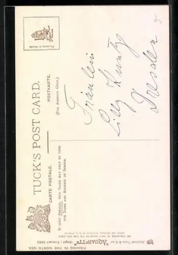 Künstler-AK Raphael Tuck & Sons Nr. 6283: Fishing in the North Sea