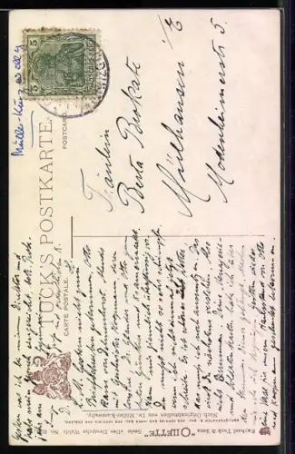 Künstler-AK Wohlgemuth & Lissner, Primus-Postkarte No. 824: Der deutsche Wald, knorriger Baum