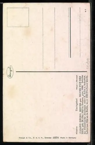 Künstler-AK Stengel & Co. Nr. 29374: Tischgebet, Mutter und Kind