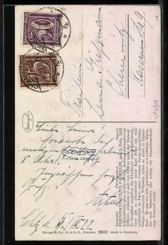 Künstler-AK Stengel & Co. Nr.: 29312, Fagerlin, Feierabend, Ehepaar in der Küche