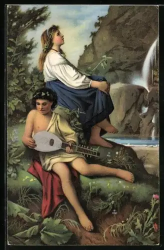 Künstler-AK Stengel & Co. Nr. 29988: Erinnerung in Tivoli