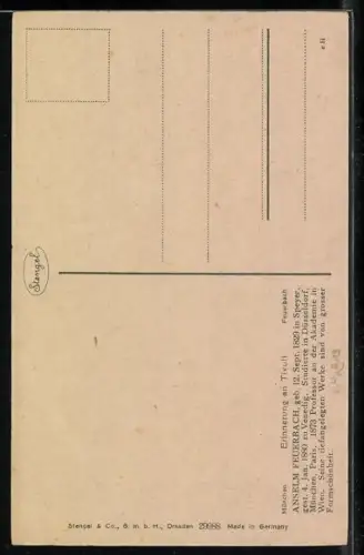 Künstler-AK Stengel & Co. Nr. 29988: Erinnerung in Tivoli