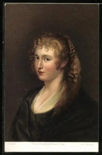 Künstler-AK Stengel & Co. Nr. 29724: Frau mit geflochtenem Haar