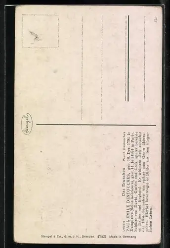 Künstler-AK Stengel & Co. Nr. 47021: Das Erwachen am frühen Morgen