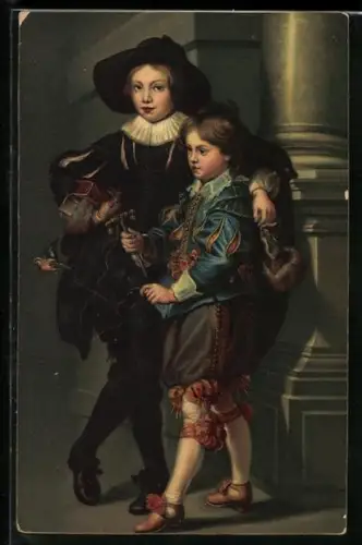 Künstler-AK Stengel & Co. Nr. 29692, Rubens: Die beiden Söhne des Künstlers
