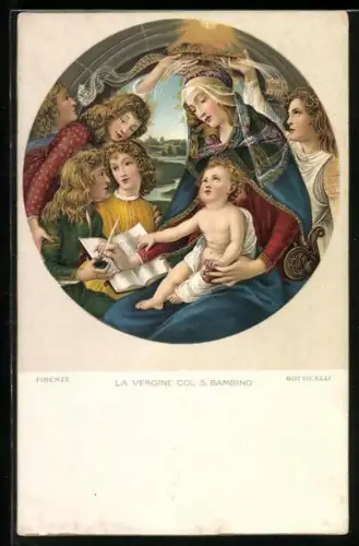 AK Madonna mit Kind auf dem Schoss