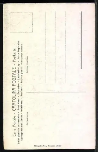 Künstler-AK Stengel & Co. Nr. 29857: Cristofano Allori: Giuditta con la testa d`Oloferne, Judith mit Holofernes` Haupt