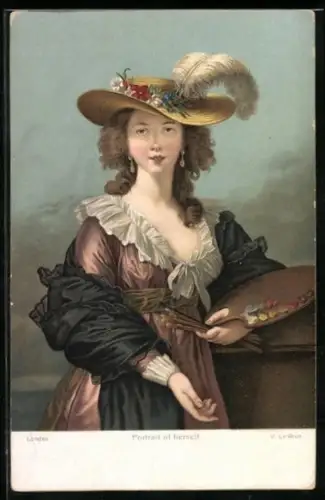 Künstler-AK Stengel & Co. Nr.29937: Portrait Of Herself