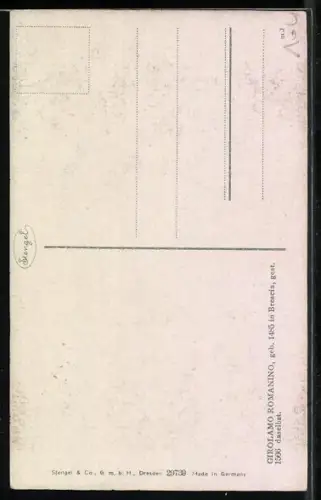 Künstler-AK Stengel & Co. Nr. 29739: Judith von Girolamo Romanino