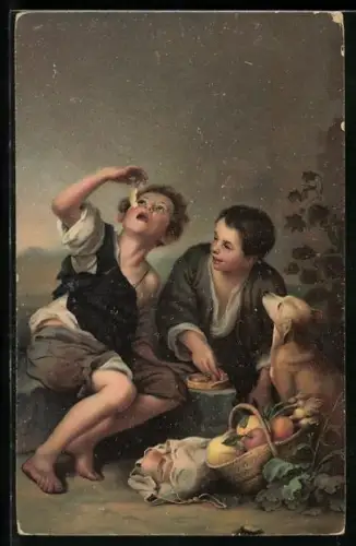 Künstler-AK Stengel & Co. Nr.29978: Die Pastetenesser