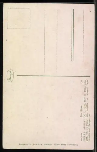 Künstler-AK Stengel & Co. Nr. 29164: Der Sturm, Liebespaar sucht Schutz vor Gewitter