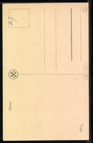 Künstler-AK Max Brüning: Opium, Spärlich bekleidete Dame mit einer Puppe