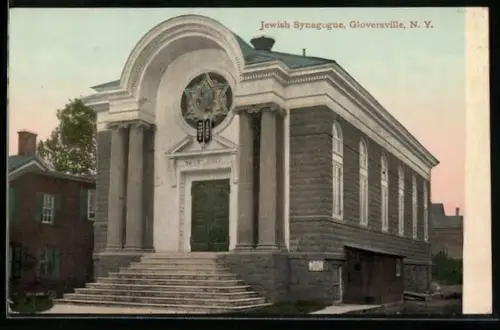 AK Gloversville, NY, Jewish Synagogue