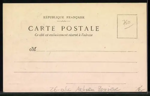 Künstler-AK sign. Adrien Barrère: Mann mit vielen Zetteln in den Armen, Fantasio magazine