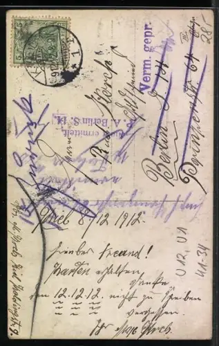 Foto-AK U-Boote U1 und U12 am Anleger