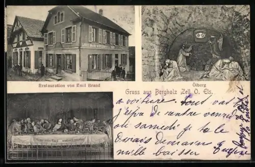 AK Bergholz /Zell, Restaurant von Emil Brand, Ölberg