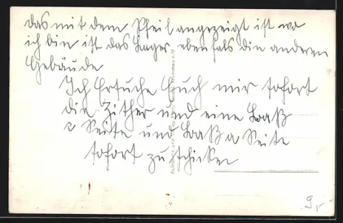 AK Kaplitz, Ortsansicht aus der Vogelschau