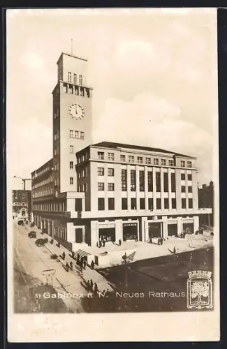AK Gablonz a. N., Neues Rathaus