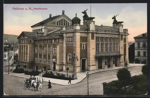 AK Gablonz a. N., Stadttheater