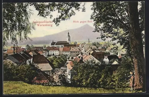AK Wartenberg, Ortsansicht, Blick gegen Roll