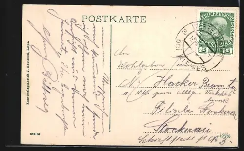 AK Wartenberg, Ortsansicht, Blick gegen Roll