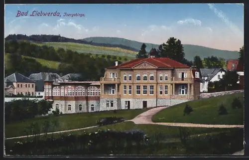 AK Bad Liebwerda, Ortspartie
