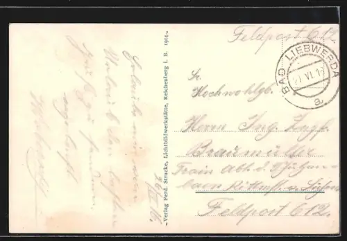 AK Bad Liebwerda, Ortspartie