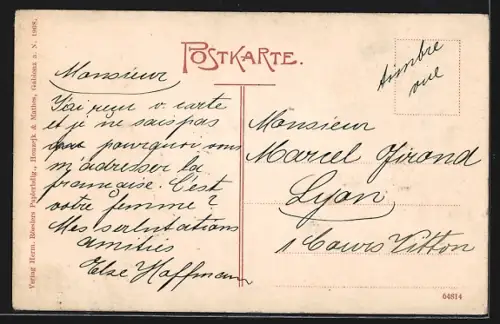 AK Gablonz a. N., Reichsstrasse mit Stadttheater