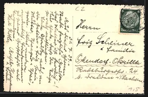 AK Gablonz a. N., Totalansicht