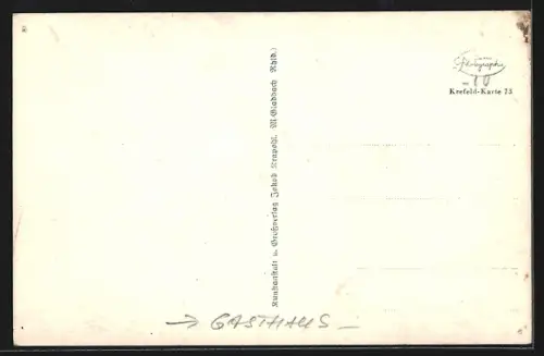 AK Krefeld a. Rhein, Café Schloss Greiffenhorst