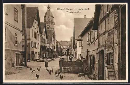 AK Freudenstadt, Partie in der Traubenstrasse