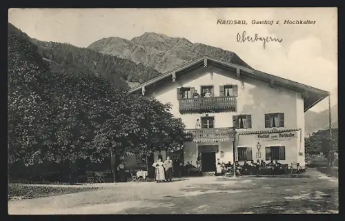 AK Ramsau / Obb., Gasthof zum Hochkalter