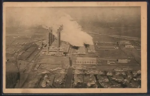 AK Zschornewitz, Fliegeraufnahme des Kraftwerks