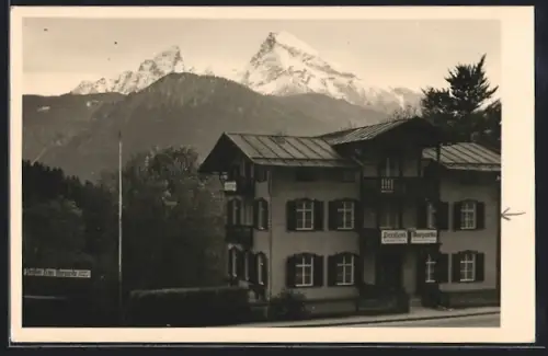 AK Berchtesgaden, Hote-Pension Margarita, Watzmann