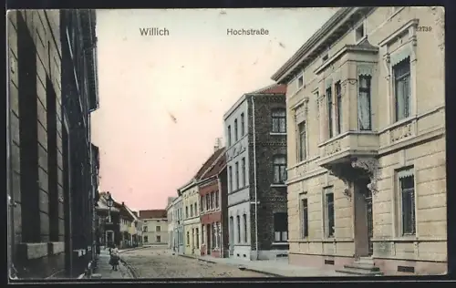 AK Willich, Partie in der Hochstrasse