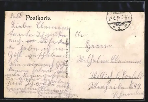 AK Willich, Partie in der Hochstrasse